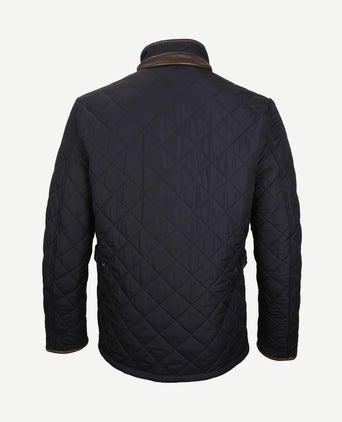 Quilted jas powell donkerblauw