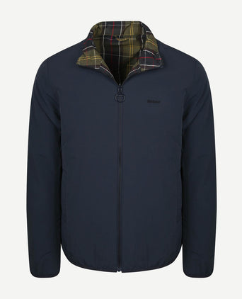 Reversible korbel jas donkerblauw