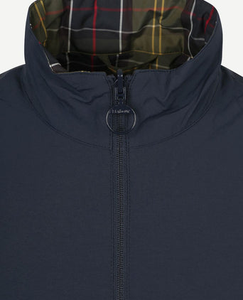 Reversible korbel jas donkerblauw