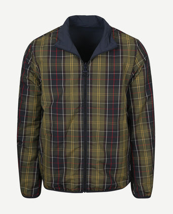 Reversible korbel jas donkerblauw
