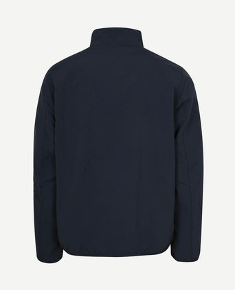 Reversible korbel jas donkerblauw