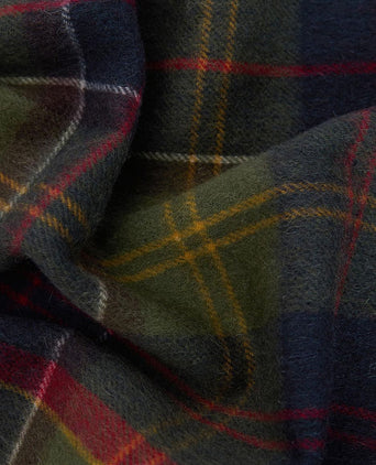 Barbour sjaal patchwork tartan rood