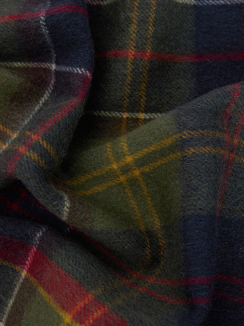 Barbour sjaal patchwork tartan rood