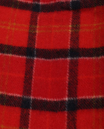 Sjaal tartan lamswol rood