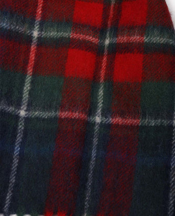 Sjaal tartan wool cashmere donkerblauw