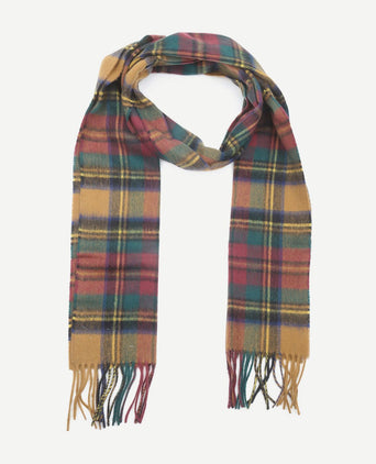 Barbour sjaal new check tartan goud