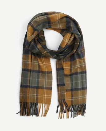 Barbour sjaal patchwork tartan geel