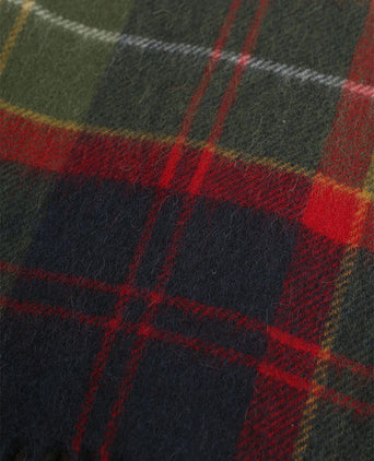 Barbour sjaal patchwork tartan rood
