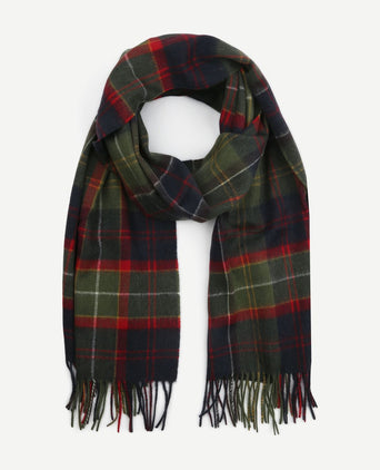 Barbour sjaal patchwork tartan rood