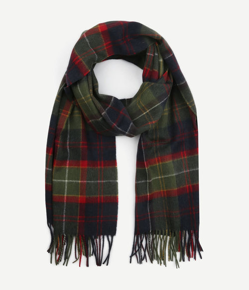 Barbour sjaal patchwork tartan rood