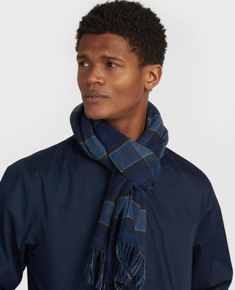Barbour sjaal tartan lams wol midnight