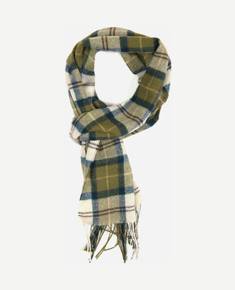 Sjaal tartan lamswol groen