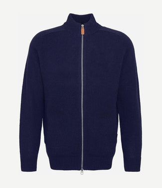 Barbour talder zip vest wol donkerblauw | Regular-fit Barbour talder zip vest wol donkerblauw | Regular-fit