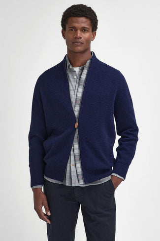 Barbour talder zip vest wol donkerblauw | Regular-fit Barbour talder zip vest wol donkerblauw | Regular-fit