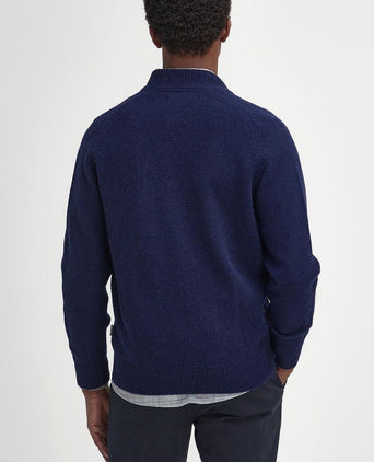 Barbour talder zip vest wol donkerblauw | Regular-fit