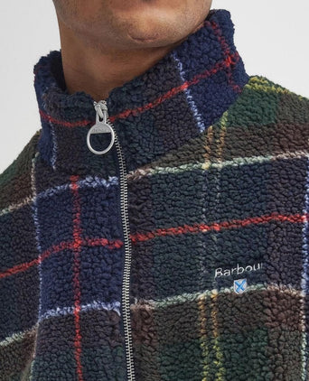 Barbour tartan sherpa fleece vest multicolour | Regular-fit