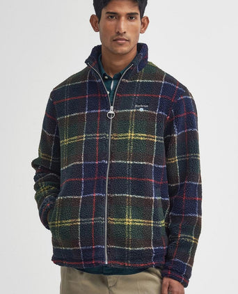 Barbour tartan sherpa fleece vest multicolour | Regular-fit