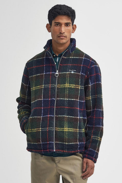 Barbour tartan sherpa fleece vest multicolour | Regular-fit