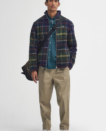 Barbour tartan sherpa fleece vest multicolour | Regular-fit
