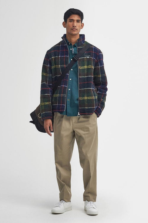 Barbour tartan sherpa fleece vest multicolour | Regular-fit
