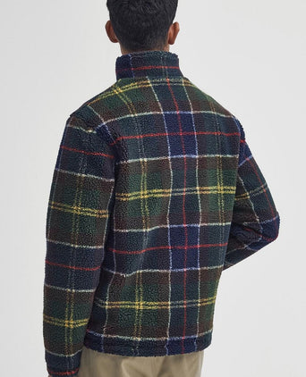 Barbour tartan sherpa fleece vest multicolour | Regular-fit