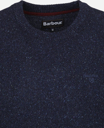 Barbour tisbury trui wolmix donkerblauw | Regular-fit