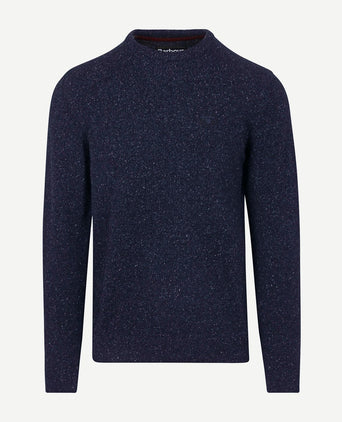 Barbour tisbury trui wolmix donkerblauw | Regular-fit