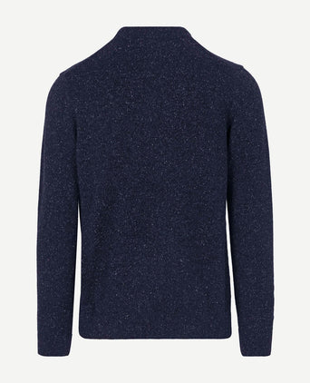 Barbour tisbury trui wolmix donkerblauw | Regular-fit