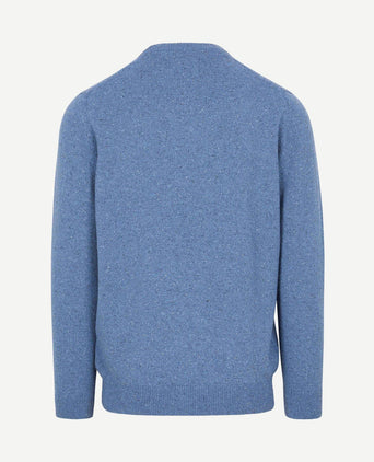 Tisbury trui wolmix blauw