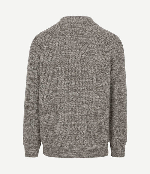 Trui horseford twisted wol groen