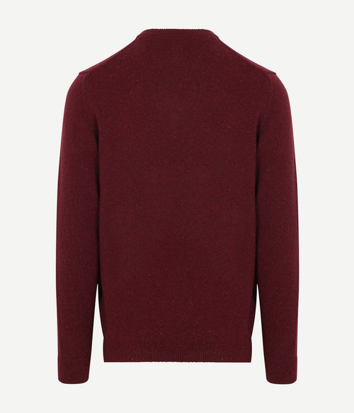 Tisbury trui wol bordeaux