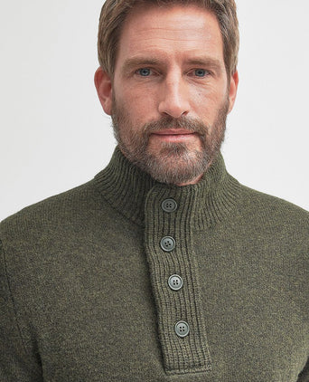 Trui wol patch groen