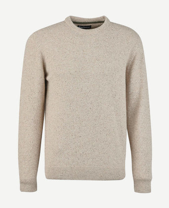 Barbour trui lamswol beige | Regular-fit