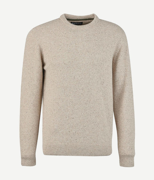 Barbour trui lamswol beige | Regular-fit