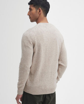 Barbour trui lamswol beige | Regular-fit