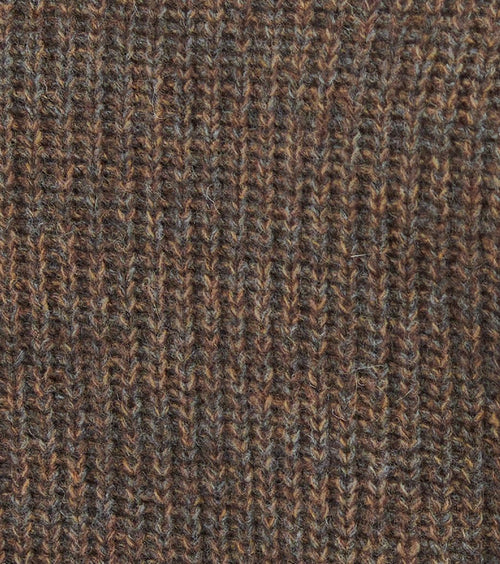 Barbour trui lamswol knitted bruin | Regular-fit