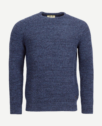 Trui lamswol knitted donkerblauw