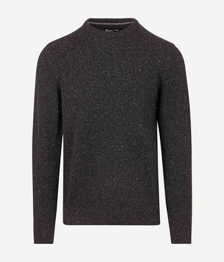 Barbour trui lamswol zwart | Regular-fit Barbour trui lamswol zwart | Regular-fit