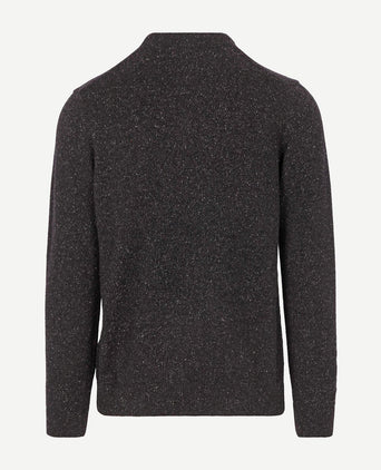 Barbour trui lamswol zwart | Regular-fit