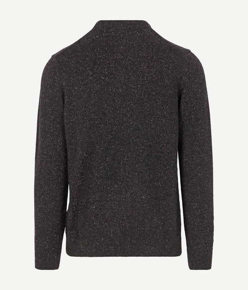 Barbour trui lamswol zwart | Regular-fit