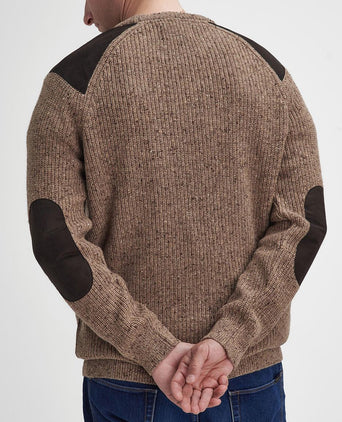 Barbour trui raisthorpe lamswol beige | Regular-fit