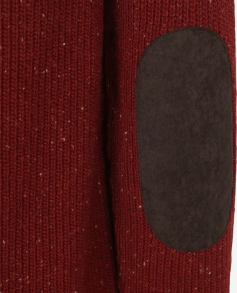 Barbour trui raisthorpe lamswol rood | Regular-fit