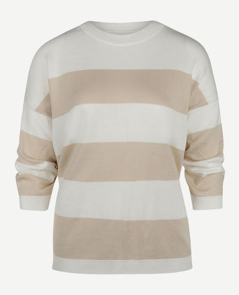 Barbour trui vivienne off white | Regular-fit