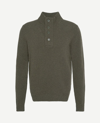 Trui wol patch groen