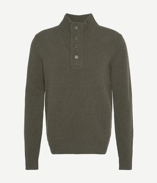 Barbour trui wol patch groen