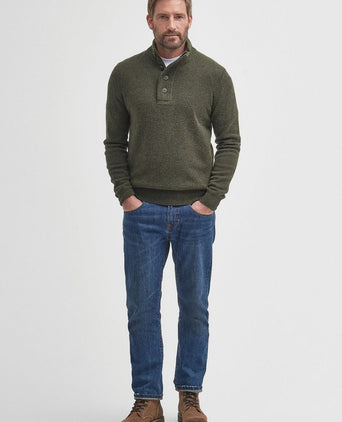 Barbour trui wol patch groen