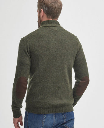 Trui wol patch groen