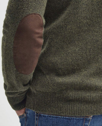 Trui wol patch groen