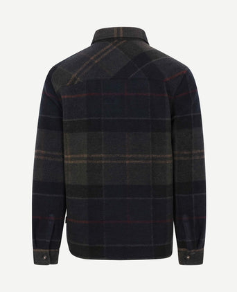 Overshirt woodlane brushed tartan groen