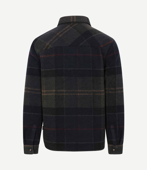 Overshirt woodlane brushed tartan groen